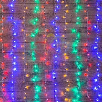 Гирлянда NEON-NIGHT ДОЖДЬ 240 LED мультиколор Гирлянда NEON-NIGHT ДОЖДЬ 240 LED мультиколор