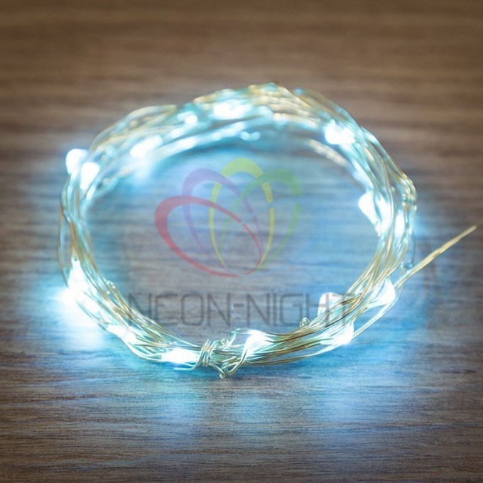 Гирлянда NEON-NIGHT РОСА 20 LED светло-голубые 303-003