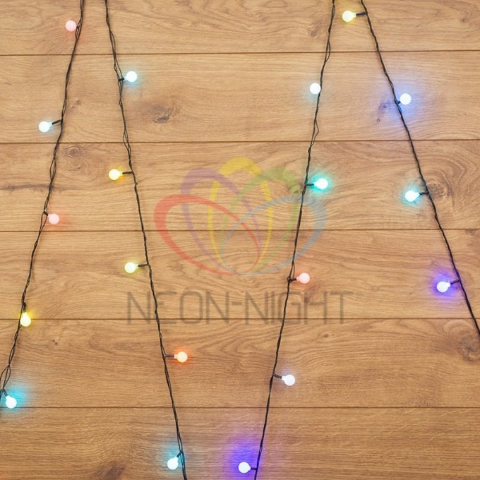 Гирлянда NEON-NIGHT ШАРИКИ 30 LED RGB, 5 м 303-549