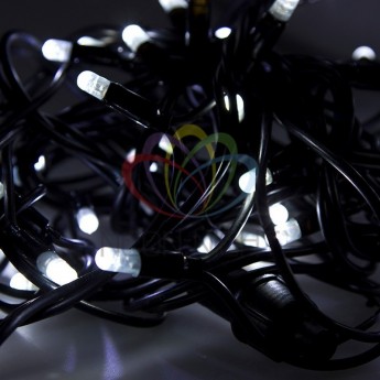 Гирлянда NEON-NIGHT ДЮРАПЛЕЙ 200 LED белые, черный каучук, 20 м Гирлянда NEON-NIGHT ДЮРАПЛЕЙ 200 LED белые, черный каучук, 20 м
