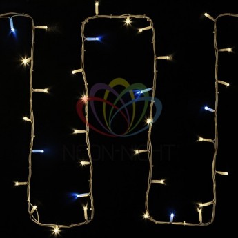 Гирлянда NEON-NIGHT ДЮРАПЛЕЙ FLASH 200 LED тепло-белые Гирлянда NEON-NIGHT ДЮРАПЛЕЙ FLASH 200 LED тепло-белые