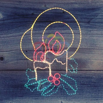 Фигура NEON-NIGHT ДВЕ СВЕЧИ МУЛЬТИКОЛОР Фигура NEON-NIGHT ДВЕ СВЕЧИ МУЛЬТИКОЛОР