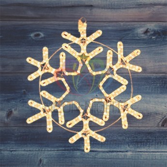 Фигура NEON-NIGHT СНЕЖИНКА белая, 55 см Фигура NEON-NIGHT СНЕЖИНКА белая, 55 см