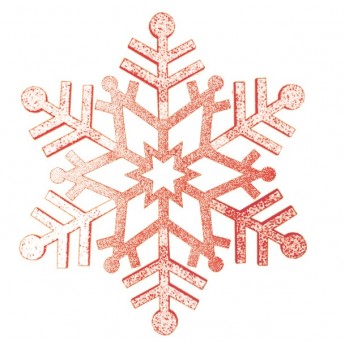 Елочная фигура NEON-NIGHT СНЕЖИНКА РЕЗНАЯ цвет красный, 81 см