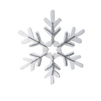 Елочная фигура NEON-NIGHT СНЕЖИНКА СКАЗОЧНАЯ цвет серебряный 40 см