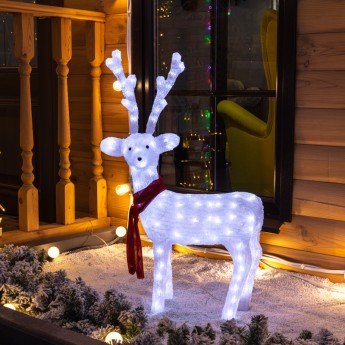 Акриловая светодиодная фигура NEON-NIGHT Северный олень 85 см, 120 светодиодов Акриловая светодиодная фигура NEON-NIGHT Северный олень 85 см, 120 светодиодов