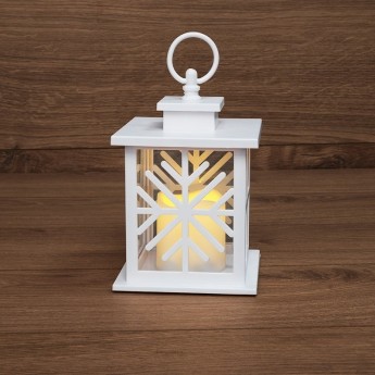 Декоративный фонарь NEON-NIGHT СО СВЕЧКОЙ, корпус со снежинкой Декоративный фонарь NEON-NIGHT СО СВЕЧКОЙ, корпус со снежинкой