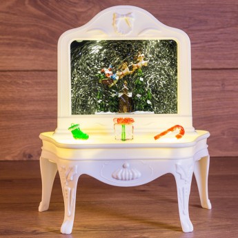 Декоративный светильник NEON-NIGHT Столик с эффектом снегопада, подсветкой и новогодней мелодией БЕЗ USB провода Декоративный светильник NEON-NIGHT Столик с эффектом снегопада, подсветкой и новогодней мелодией БЕЗ USB провода