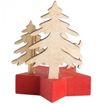 Деревянная фигурка NEON-NIGHT с подсветкой Олененок в лесу 9x8x10 см