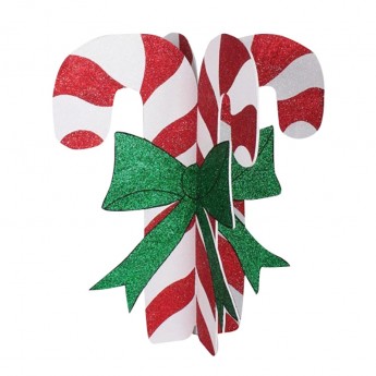 Елочная фигура NEON-NIGHT Карамельная палочка 3D, 89х78 см, белый/красный Елочная фигура NEON-NIGHT Карамельная палочка 3D, 89х78 см, белый/красный