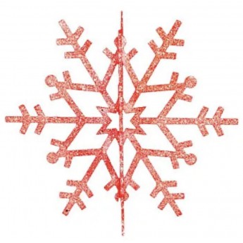 Елочная фигура NEON-NIGHT Снежинка ажурная 3D, 35 см, красный Елочная фигура NEON-NIGHT Снежинка ажурная 3D, 35 см, красный