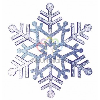 Елочная фигура NEON-NIGHT Снежинка резная, 81 см, синий