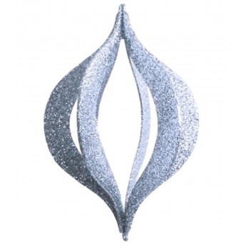 Елочная фигура NEON-NIGHT Сосулька складная 3D, 51 см, серебряный