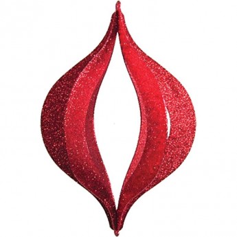 Елочная фигура NEON-NIGHT СОСУЛЬКА СКЛАДНАЯ 3D цвет красный, 51 см