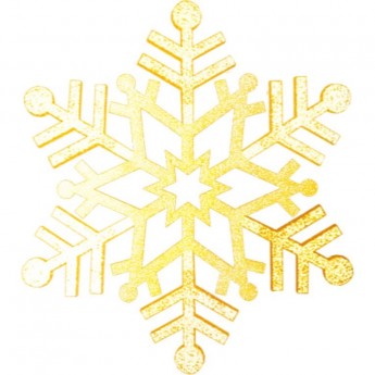 Елочная фигура NEON-NIGHT СНЕЖИНКА РЕЗНАЯ цвет золотой, 81 см