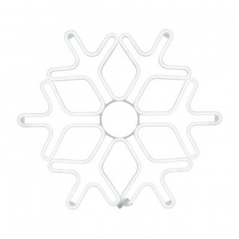 Фигура снежинка NEON-NIGHT из гибкого неона, 60х60 см, белый