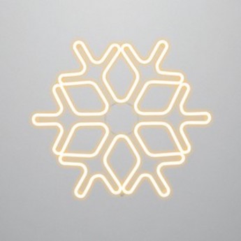 Фигура снежинка NEON-NIGHT из гибкого неона, 60х60 см, теплый белый