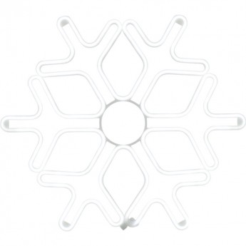 Фигура снежинка NEON-NIGHT из гибкого неона 60х60 см, цвет свечения синий