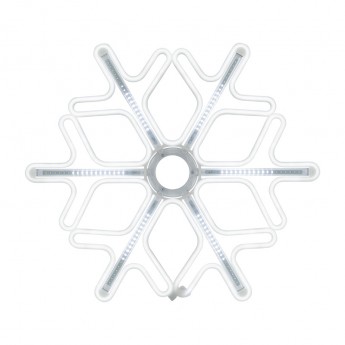 Фигура снежинка NEON-NIGHT из гибкого неона с эффектом тающих сосулек 60х60 см, белый