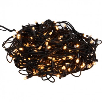 Гирлянда-айсикл (бахрома) NEON-NIGHT, 5х0,7 м, черный каучук IP67, 152 LED теплый белый