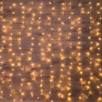 Гирлянда дождь (занавес) NEON-NIGHT 3х2 м, прозрачный ПВХ, 240 LED, теплый белый, IP20, с контроллером Гирлянда дождь (занавес) NEON-NIGHT 3х2 м, прозрачный ПВХ, 240 LED, теплый белый, IP20, с контроллером