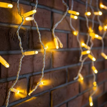 Гирлянда NEON-NIGHT АЙСИКЛ 152 LED теплое белое свечение Гирлянда NEON-NIGHT АЙСИКЛ 152 LED теплое белое свечение