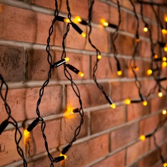 Гирлянда NEON-NIGHT айсикл (бахрома), 4,0х0,6 м, черный ПВХ, 128 LED, с эффектом мерцания, теплый белый, 230В Гирлянда NEON-NIGHT айсикл (бахрома), 4,0х0,6 м, черный ПВХ, 128 LED, с эффектом мерцания, теплый белый, 230В