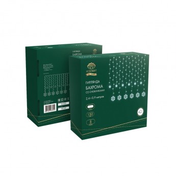 Гирлянда NEON-NIGHT БАХРОМА со снежинками 2,4х0,9м 150LED с контроллером 8 режимов 230В белый Гирлянда NEON-NIGHT БАХРОМА со снежинками 2,4х0,9м 150LED с контроллером 8 режимов 230В белый