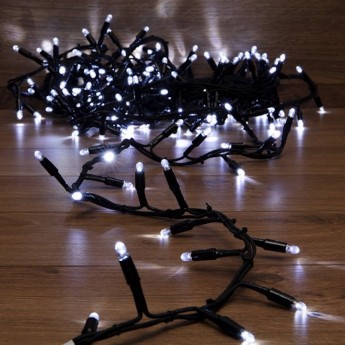 Гирлянда NEON-NIGHT кластер 10 м, черный каучук, IP67, 200 LED, белый Гирлянда NEON-NIGHT кластер 10 м, черный каучук, IP67, 200 LED, белый