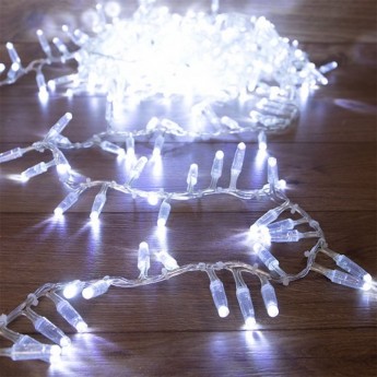 Гирлянда NEON-NIGHT кластер 10 м, прозрачный ПВХ, IP65, 400 LED, белый Гирлянда NEON-NIGHT кластер 10 м, прозрачный ПВХ, IP65, 400 LED, белый