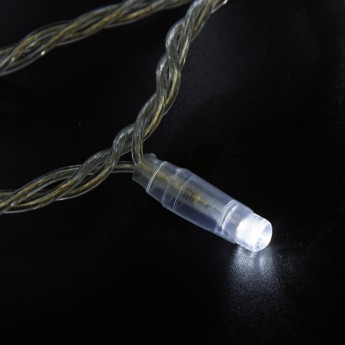 Гирлянда NEON-NIGHT НИТЬ flashing 10м (2 модуля x 5м), прозрачный ПВХ, 100 LED Белый, 24В Гирлянда NEON-NIGHT НИТЬ flashing 10м (2 модуля x 5м), прозрачный ПВХ, 100 LED Белый, 24В