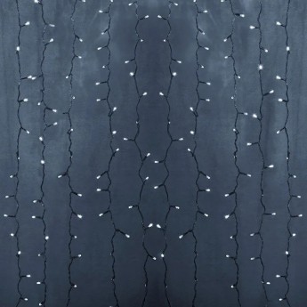 Гирлянда NEON-NIGHT СВЕТОДИОДНЫЙ ДОЖДЬ ПВХ 1200 LED белые Гирлянда NEON-NIGHT СВЕТОДИОДНЫЙ ДОЖДЬ ПВХ 1200 LED белые