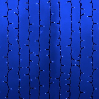 Гирлянда NEON-NIGHT СВЕТОДИОДНЫЙ ДОЖДЬ ВОДОПАД 1520 LED синие Гирлянда NEON-NIGHT СВЕТОДИОДНЫЙ ДОЖДЬ ВОДОПАД 1520 LED синие