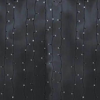 Гирлянда NEON-NIGHT СВЕТОДИОДНЫЙ ДОЖДЬ ВОДОПАД 2200 LED белые Гирлянда NEON-NIGHT СВЕТОДИОДНЫЙ ДОЖДЬ ВОДОПАД 2200 LED белые