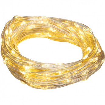 Гирлянда роса NEON-NIGHT с трансформатором 100 м, 1000 LED, теплое белое свечение Гирлянда роса NEON-NIGHT с трансформатором 100 м, 1000 LED, теплое белое свечение