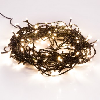 Гирлянда твинкл NEON-NIGHT 4м, темно-зеленый ПВХ, 25 LED Теплый Белый