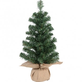 Искусственная ель NEON-NIGHT ЕЛОЧКА В ПЛЕТЕНОМ МЕШОЧКЕ ПВХ, 60 см