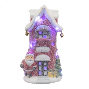 Керамическая фигурка NEON NIGHT Красный домик 11,5х8,5х20,4 см