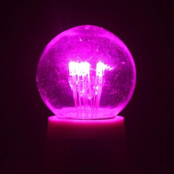 Лампа NEON-NIGHT ШАР E27 6LED 45 розовая