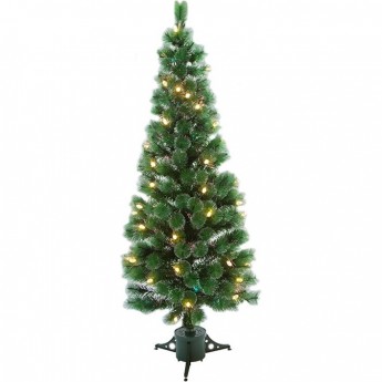 Новогодняя ель NEON-NIGHT ФИБРО-ОПТИКА С ШИШКАМИ 210 см