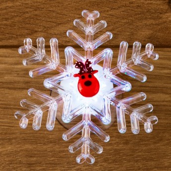 Светодиодная фигурка NEON-NIGHT ОЛЕНЬ НА СНЕЖИНКЕ Светодиодная фигурка NEON-NIGHT ОЛЕНЬ НА СНЕЖИНКЕ