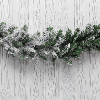 Заснеженный еловый шлейф NEON-NIGHT 2,7 м, диаметр 26 см, ПВХ